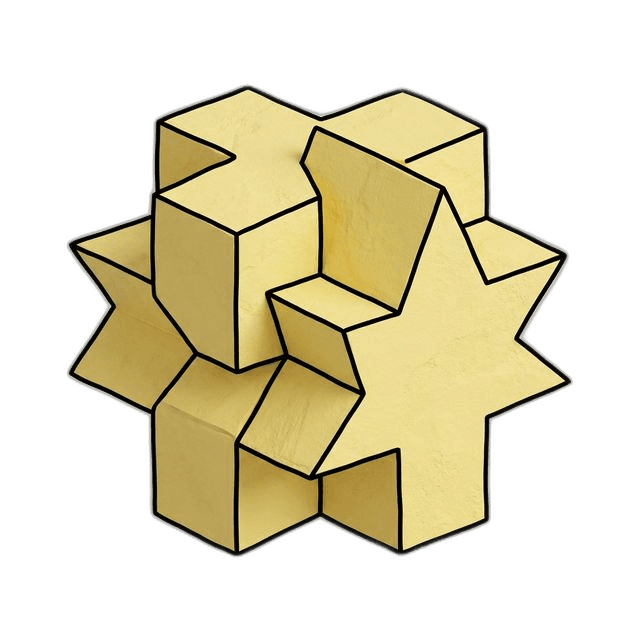 Abstract Yellow Star